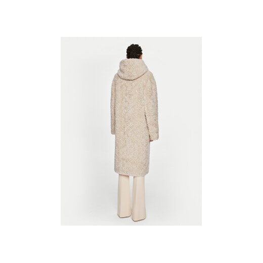 Luisa Spagnoli Kożuch Serra 541290 Beżowy Oversize Luisa Spagnoli M MODIVO