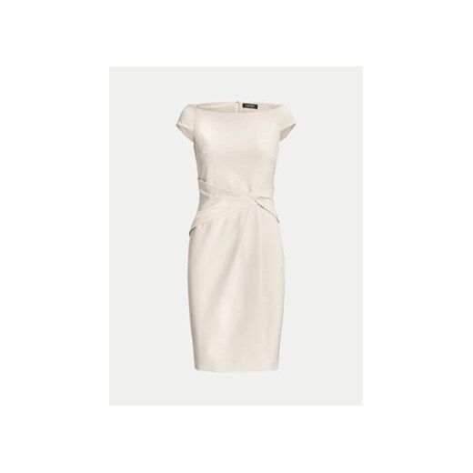 LAUREN RALPH LAUREN Sukienka koktajlowa 253936389003 Écru Slim Fit 40 MODIVO