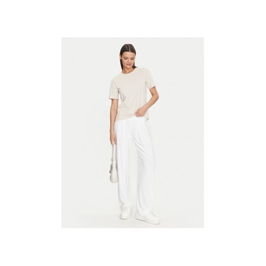 Gina Tricot T-Shirt Basic 17937 Beżowy Regular Fit Gina Tricot S MODIVO