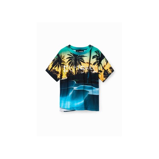 Desigual T-Shirt 23SBTK15 Granatowy Regular Fit Desigual 7_8Y MODIVO