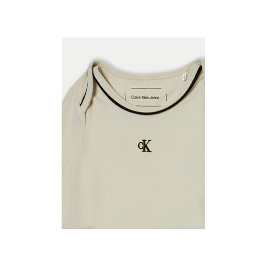 Calvin Klein Jeans Komplet dziecięcy Monogram Starter IN0IN00011 Écru Regular 92 MODIVO