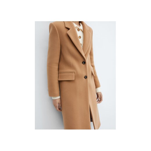 Mango Płaszcz wełniany Epic 77158275 Beżowy Regular Fit Mango XL MODIVO