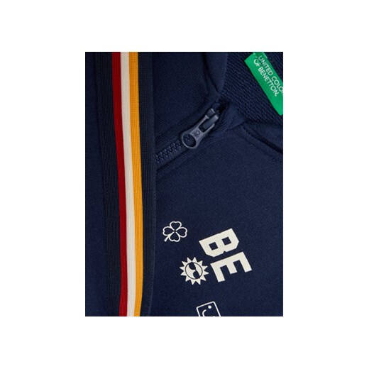 United Colors Of Benetton Bluza 3J68G502A Granatowy Regular Fit United Colors Of Benetton 90 MODIVO