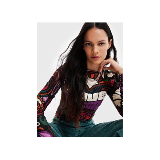 Desigual Bluzka Blair 22WWTK35 Kolorowy Slim Fit Desigual M MODIVO