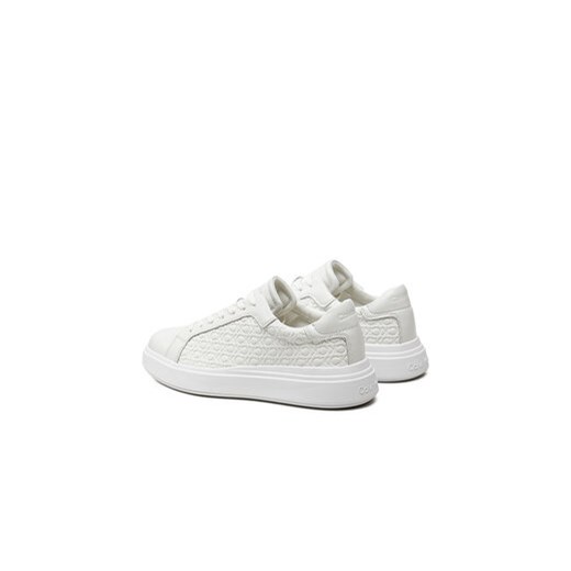 Calvin Klein Sneakersy Low Top Lace Up Lth Mono HM0HM01498 Biały Calvin Klein 41 MODIVO