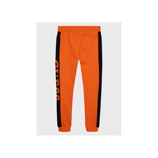 Guess Spodnie dresowe N3RQ12 KA6R3 Pomarańczowy Regular Fit Guess 4Y MODIVO