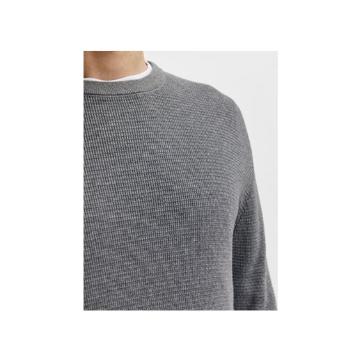 Selected Homme Sweter Rocks 16079776 Szary Regular Fit Selected Homme L MODIVO