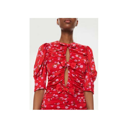 ROTATE Sukienka koktajlowa 1121922946 Czerwony Slim Fit Rotate 38 MODIVO