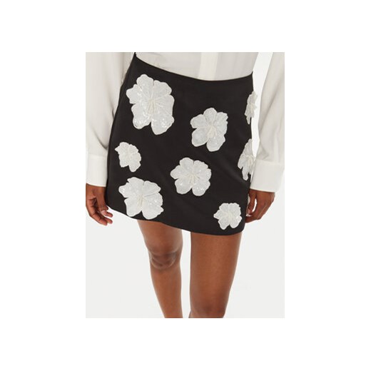 ROTATE Spódnica mini 113238100 Czarny Regular Fit Rotate 40 MODIVO