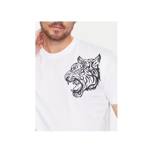 Plein Sport T-Shirt FADC MTK7550 STE003N Biały Regular Fit Plein Sport 3XL MODIVO