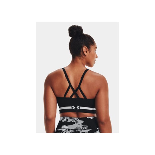 Under Armour Biustonosz sportowy Ua Seamless Low Long Bra 1357719-001 Czarny Under Armour S MODIVO