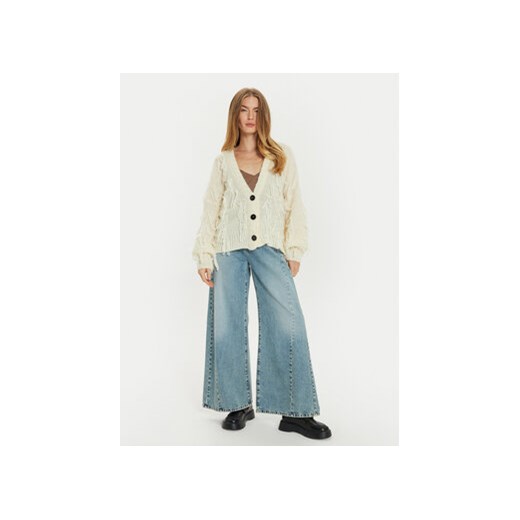 ViCOLO Kardigan 33034S Écru Relaxed Fit Vicolo one size MODIVO