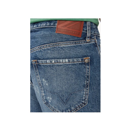 Pepe Jeans Szorty jeansowe Relaxed Short Repair PM801074 Niebieski Relaxed Fit Pepe Jeans 29 MODIVO