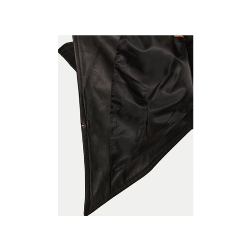Babylon Kurtka skórzana S0250B Czarny Regular Fit 42 MODIVO