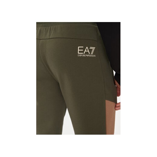 EA7 Emporio Armani Spodnie dresowe 6DPP71 PJVTZ 1846 Zielony Regular Fit L MODIVO