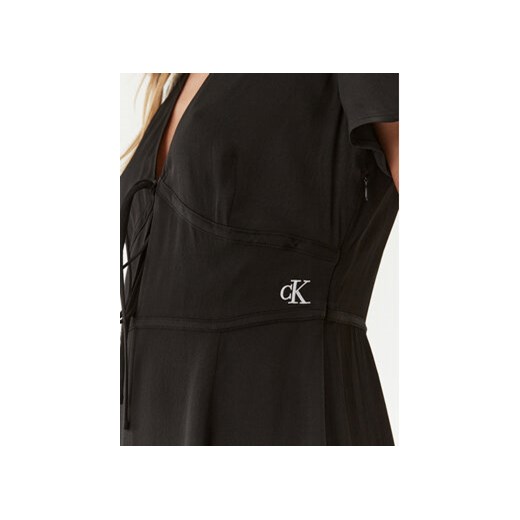 Calvin Klein Jeans Sukienka codzienna J20J221140 Czarny Regular Fit M MODIVO