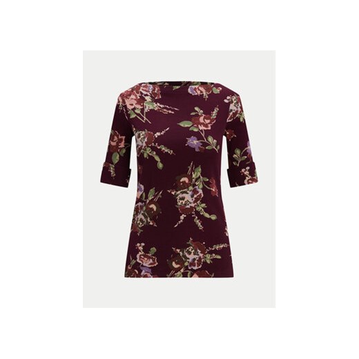 LAUREN RALPH LAUREN Bluzka 200951317001 Bordowy Slim Fit L MODIVO