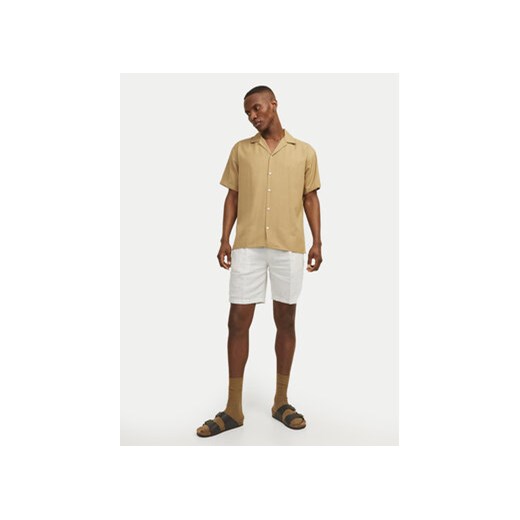 Jack&Jones Szorty materiałowe Jpstace 12252992 Biały Tapered Fit XXL MODIVO