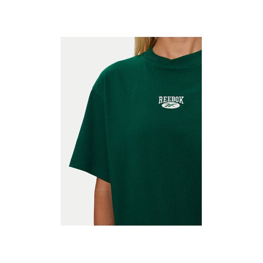 Reebok T-Shirt Cl Ae Archive Sm Logo Tee 100076222 Zielony Regular Fit Reebok S MODIVO