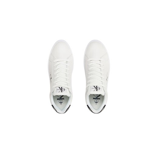 Calvin Klein Jeans Sneakersy Bold Platf Low Lace Lth Ml Met YW0YW01431 Biały 41 MODIVO