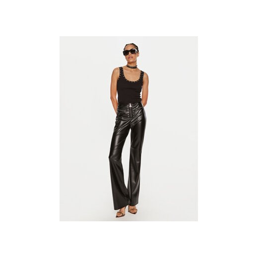 Patrizia Pepe Spodnie z imitacji skóry 8P0640 E005 Czarny Slim Fit Patrizia Pepe 46 MODIVO