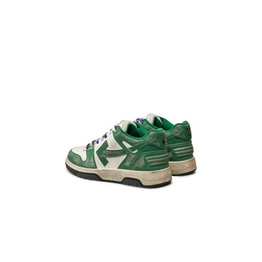 Off-White Sneakersy OMIA189F22LEA0110155 Zielony 40 MODIVO