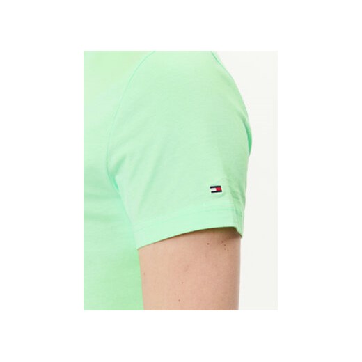 Tommy Hilfiger T-Shirt Logo MW0MW11797 Zielony Slim Fit Tommy Hilfiger M MODIVO