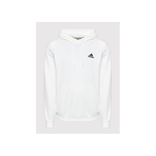 adidas Bluza FeelCozy Hoodie H12211 Biały Regular Fit L MODIVO