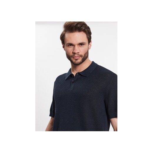 Sisley Polo 104NS300C Granatowy Regular Fit Sisley L MODIVO