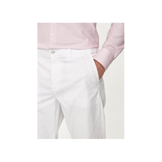 Boss Chinosy Kaiton 50505392 Biały Slim Fit 48 MODIVO