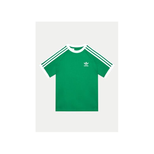 adidas T-Shirt 3-Stripes IY7431 Zielony Regular Fit 12_13Y MODIVO