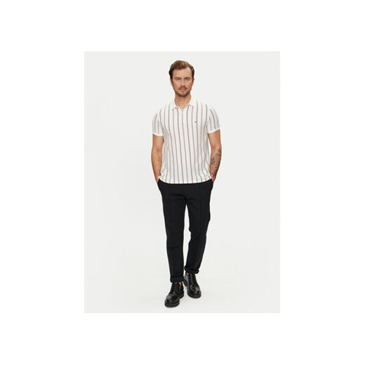 Tommy Hilfiger Polo Vertical MW0MW35627 Beżowy Regular Fit Tommy Hilfiger XXL MODIVO