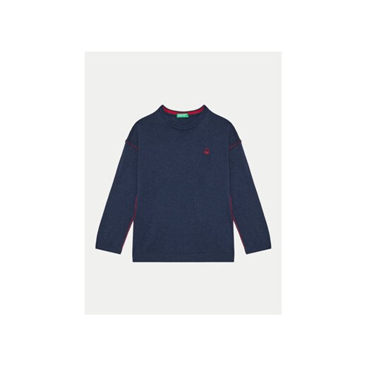 United Colors Of Benetton Sweter 1041H1025 Granatowy Regular Fit ze sklepu MODIVO w kategorii Swetry chłopięce - zdjęcie 176641693