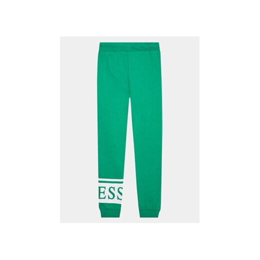 Guess Spodnie dresowe J3YQ11 KA6R4 Zielony Regular Fit Guess 14Y MODIVO