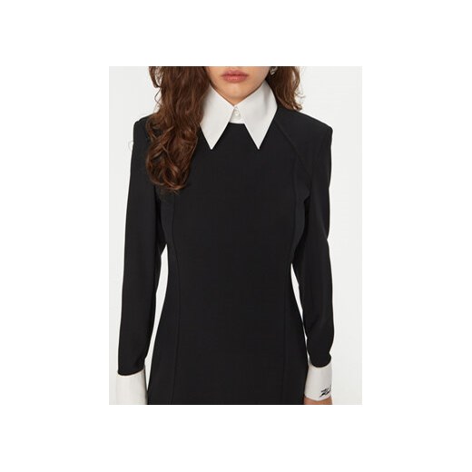 KARL LAGERFELD Sukienka codzienna A1W13032 Czarny Slim Fit Karl Lagerfeld 46 MODIVO
