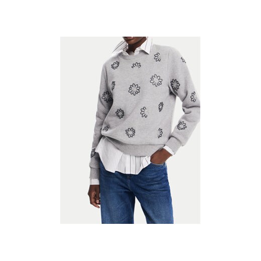 Desigual Bluza Joya 24WWSK32 Szary Regular Fit Desigual L MODIVO