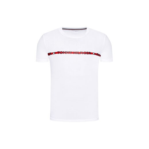 Tommy Hilfiger T-Shirt Logo UM0UM01915 Biały Regular Fit Tommy Hilfiger XL MODIVO