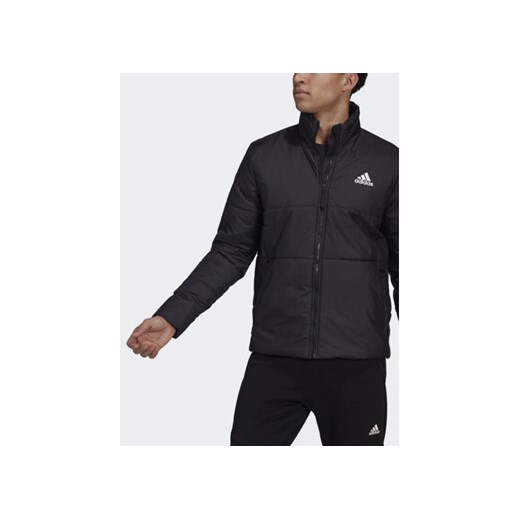 adidas Kurtka puchowa Bsc 3-Stripes HG8758 Czarny Regular Fit XXL MODIVO