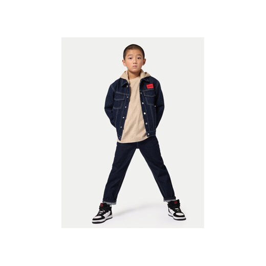 Hugo Kurtka jeansowa G00158 M Granatowy Regular Fit 10Y MODIVO