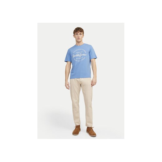 Jack&Jones T-Shirt Forest 12247972 Niebieski Standard Fit M MODIVO