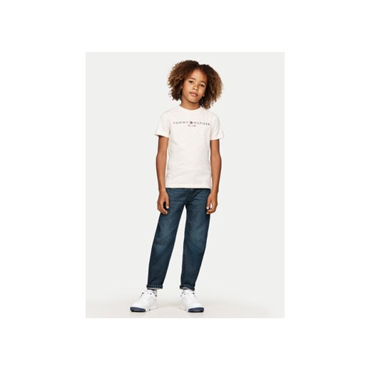 Tommy Hilfiger T-Shirt Essential KS0KS00397 Beżowy Regular Fit Tommy Hilfiger 10Y MODIVO
