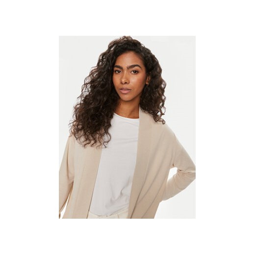 Kontatto Kardigan 3M2010C Beżowy Regular Fit Kontatto one size MODIVO