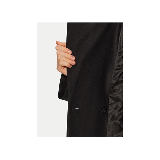 IVY OAK Płaszcz wełniany Caroline Ann IO111137 Czarny Relaxed Fit Ivy Oak 42 MODIVO
