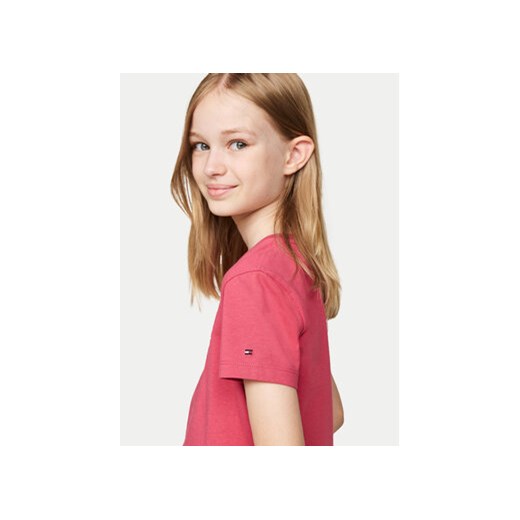 Tommy Hilfiger T-Shirt KG0KG08250 M Różowy Regular Fit Tommy Hilfiger 5Y MODIVO