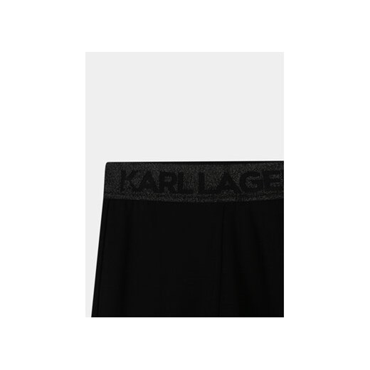Karl Lagerfeld Kids Legginsy Z14213 S Czarny Slim Fit 12Y MODIVO