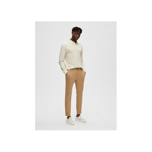 Selected Homme Spodnie materiałowe 16085270 Brązowy Slim Fit Selected Homme 32_34 MODIVO