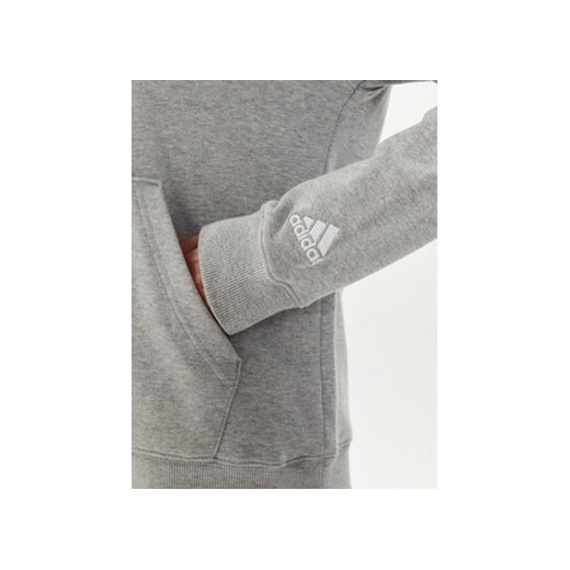 adidas Bluza Essentials Linear Hoodie IC6884 Szary Regular Fit S MODIVO