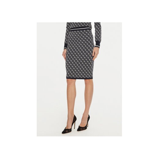 Guess Spódnica ołówkowa Lise W4BD53 Z37K0 Granatowy Slim Fit Guess M MODIVO