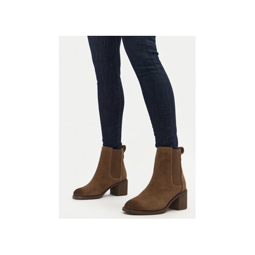 Clarks Botki Chamberly Top 26178832 Beżowy Clarks 40 MODIVO