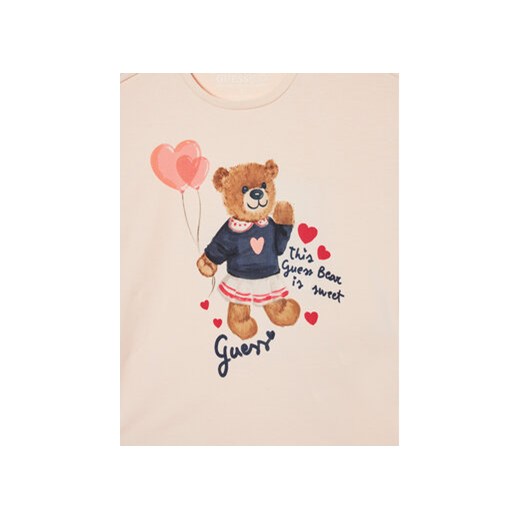Guess T-Shirt K5RI12 K6YW4 Różowy Regular Fit Guess 5Y MODIVO